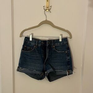 Garage Blue Jean Mom Shorts
